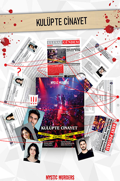Planet Butik Detective Murder Solving Game - Murder in the Clubhouse