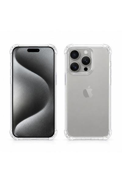 General Store Husă transparentă din TPU compatibilă cu iPhone 15 Pro, subțire...