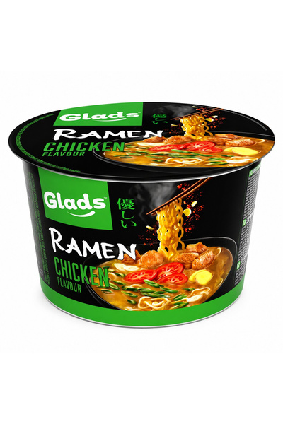 Glads Ramen instant cu aromă de pui, Glads, 105 g