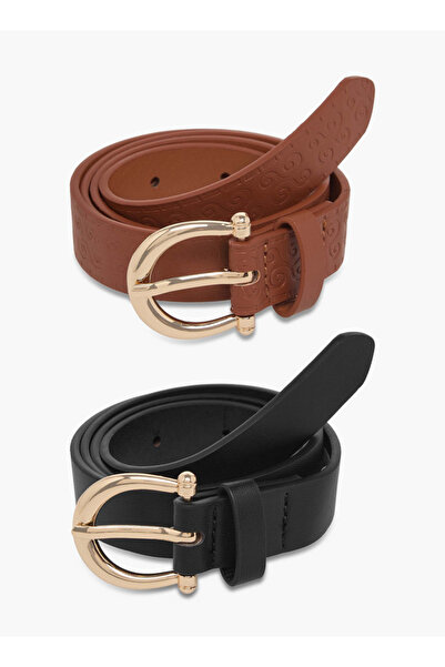 FAV Set of 2 - Belt with Pin Buckle Closure
