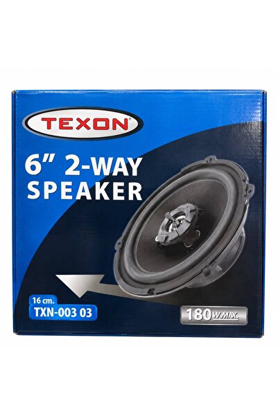 Genel Markalar TEXON TXN-003 03 16 cm 6 İnç 180W 2 Yollu Oto Hoparlör 1 Adet