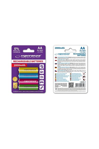 ESPERANZA EZA108 Rechargeable batteries Ni-MH AA 2000MAH x4