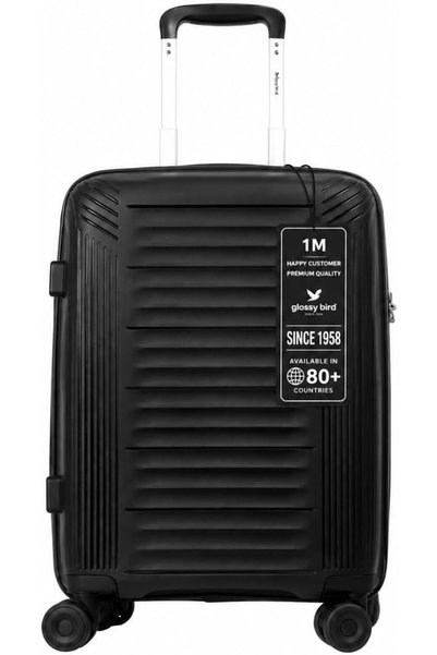 Glossy Bird Large Hard Shell Suitcase, Expandable Polypropylene PP Luggage wi...