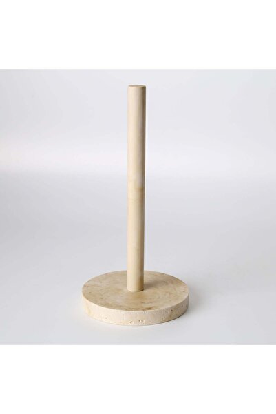 Selim Travertine Paper Towel Holder Ecru