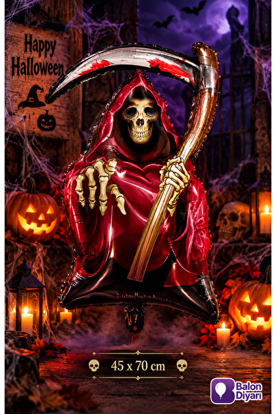 BALON DİYARI Halloween Cadı Temalı Folyo Balon 45x70 cm cadılar bayramı hallowen partisi