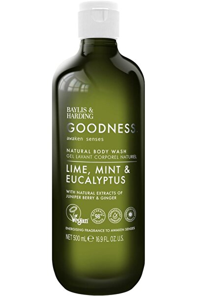 Baylis & Harding Goodness Awaken Lime, Mint & Eucalyptus Body Wash 500ml (Pac...