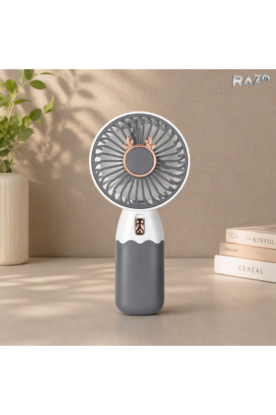 Razo Ventilator mini portabil in 2 culori, Suport telefon, Reincarcabil, Raci...