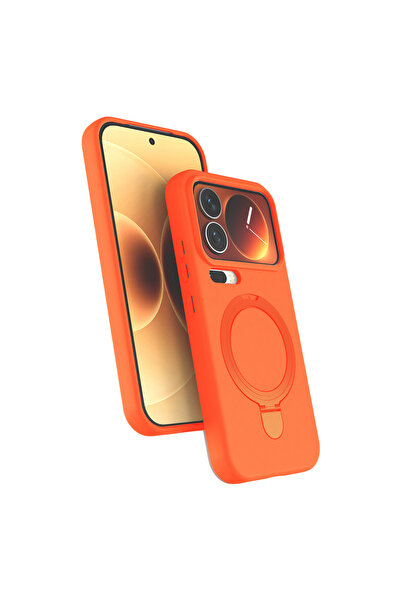 Nezih Case Mi 17 Pro Uyumlu İçi Kadife Stand Olabilen Halka Yüzüklü Kılıf