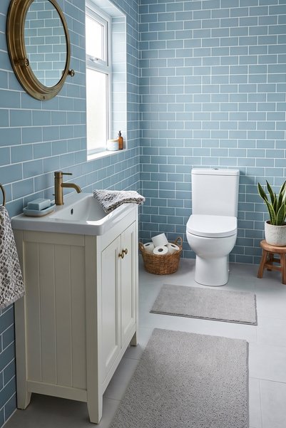 Halispecial Mest Gray 2-Piece Bathroom Mat Set 60X100+50X60 cm Non-Slip Base, Soft, Washable, Modern