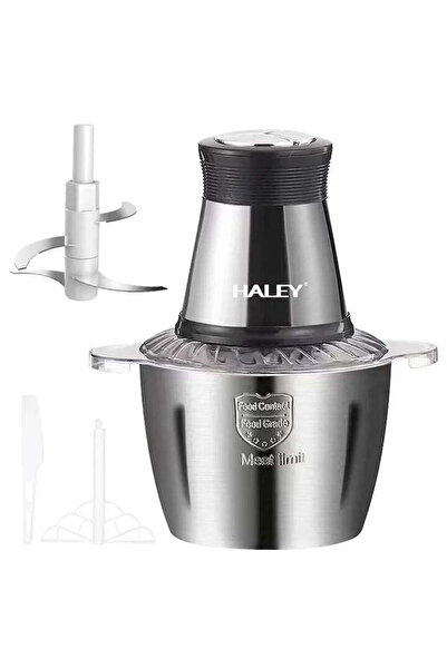 HALEY Blender electric universal HY-1221 pentru carne și legume, capacitate 3L, bol din inox, 4 lame premium