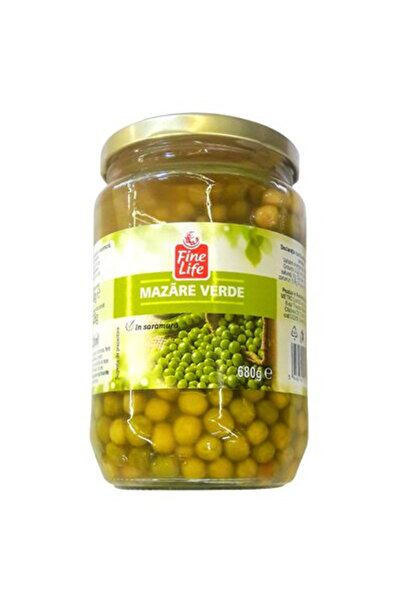 Fine Life Mazăre verde în saramură, Fine Life, 680 g