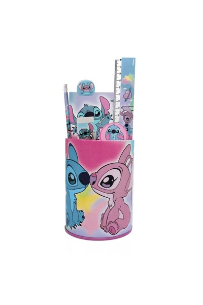GİM Σχολικό Σετ Δώρου Μεταλλική Μολυβοθήκη Disney Lilo and Stitch Universe 7 ...