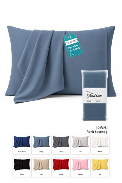 Vionel Home Pamuklu 2'li Yastık Kılıfı 50x70 Cm – 10 Farklı Renk seçeneği - İ...