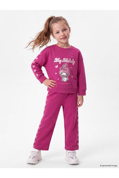 LC Waikiki Set pentru fete cu imprimeu My Melody