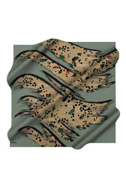 Aker Açık Yeşil 90X90 İpek Twill Eşarp