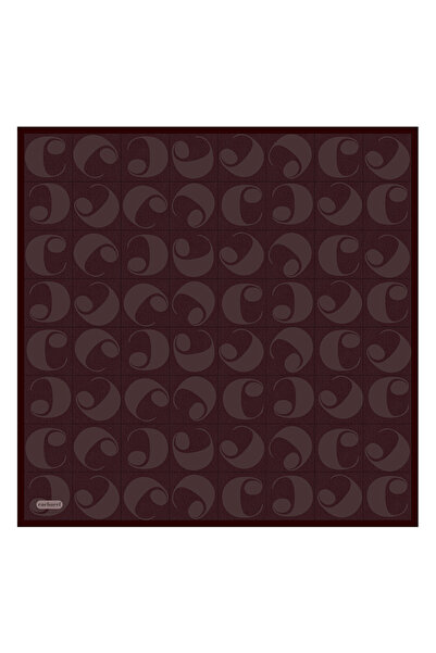 Cacharel Bordo 90X90 İpek Twill Eşarp