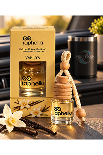 Raphella Vanilya Dekoratif Asma Araç ve Çok Amaçlı Oda Kokusu 8 ml (1 Adet)