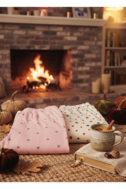 chiara grazia 2-Piece Seasonal 2-Strand Cotton Pajama Bottoms
