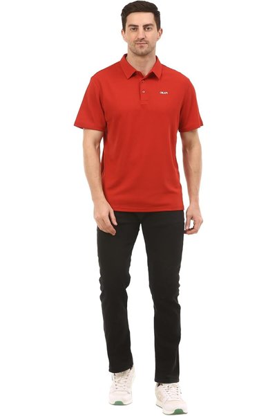 Okapi Coffee Fiber Polo T Shirt Men - Short Sleeve Collared Golf Tee, Odour C...