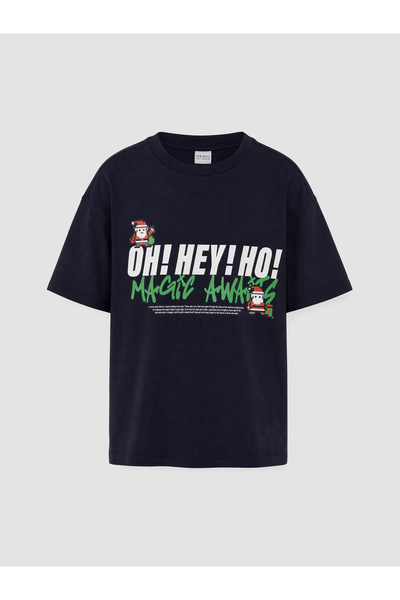 LC Waikiki Tricou de băieți cu guler rotund și imprimeu