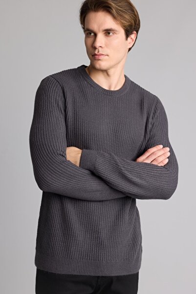 DeFacto Men's Sweater C8814Ax/Ar184 Anthra
