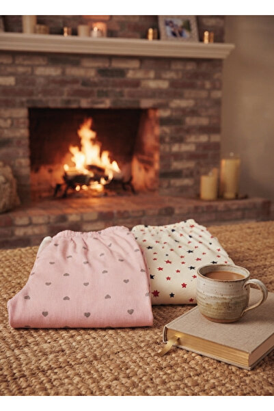 chiara grazia 2-Piece Seasonal 2-Strand Cotton Pajama Bottoms