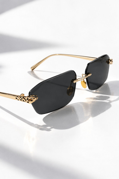 Goldmine Unisex Premium Yılan Detaylı Serpente Güneş Gözlüğü UV400 | Kılıf ve Silme Bezi Hediyeli