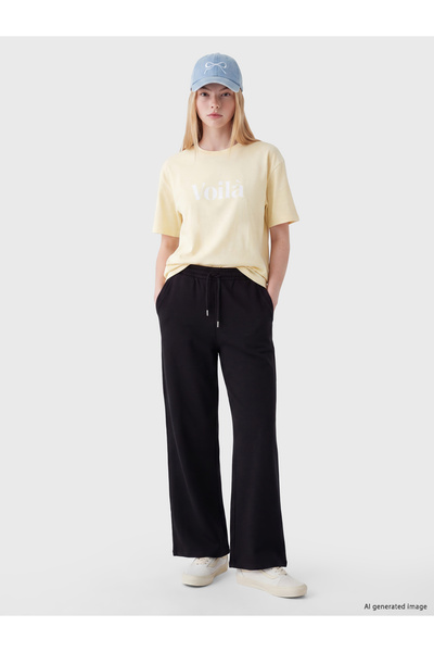 LC Waikiki Pantaloni de trening de damă cu talie elastică și picior larg