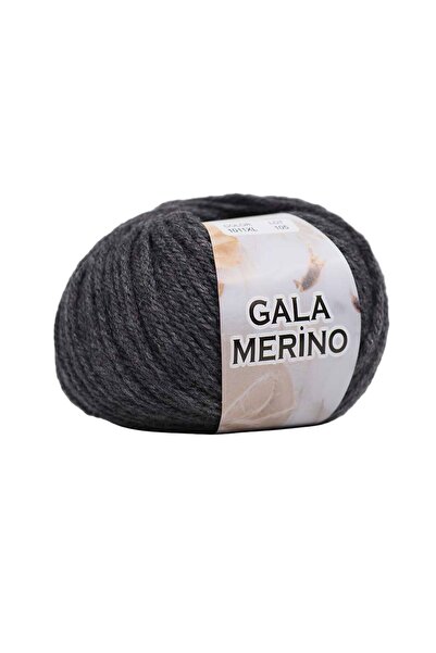 Gala İhraç Fazlıρας Νήμα από μαλλί Μερινό και κασμίρ 50 γρ. 100 μ. - Ανθρακί