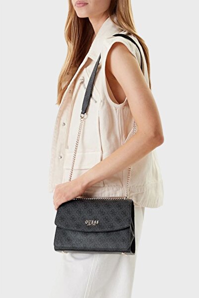 Guess Calısta Convertıble Xbody Flap Gues Women's Bag Hwsg7334210-Clo Anthracite