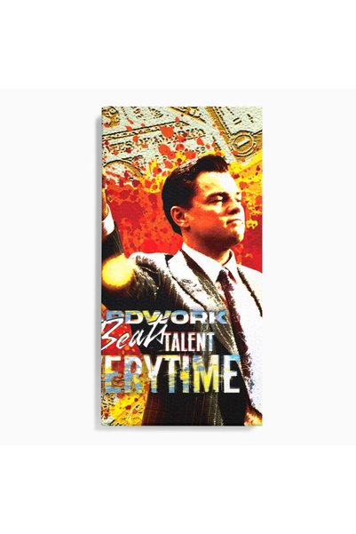 Luxcanva Tablou Canvas Wall Street 50x100 cm pe Sasiu Lemn Decorativ Film Ame...