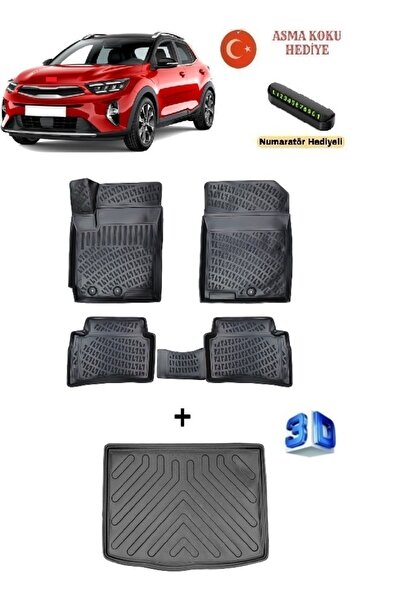 Rizline Kia Stonic 2017-2025 Yılları Arası (Eski Kia Logolu) Uyumlu 3D Havuzl...