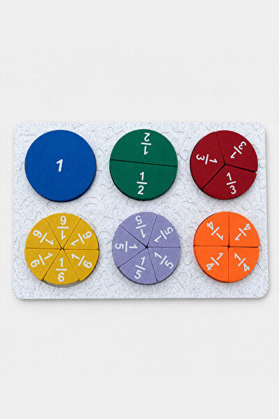lina hobby Colorful Fraction Circles Educational Math Game and Puzzle Set