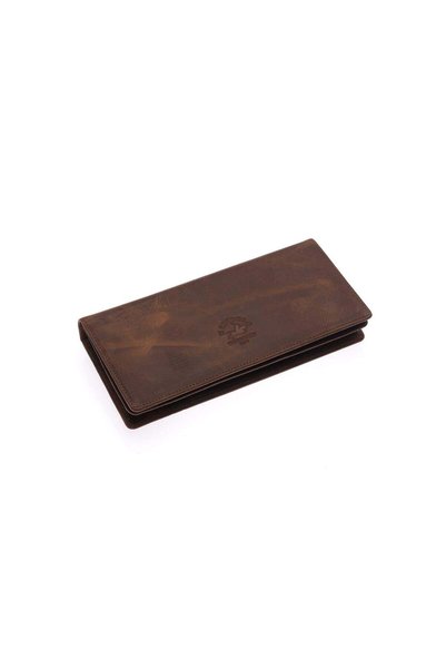 Westpolo Unisex Genuine Leather Long Wallet with Phone Compartment, Magnetic Cover, Hand Portfolio