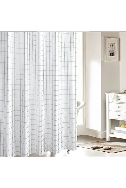 odjas Perdea dus Ermetiq Small Grid ER-SCP004, 180x200 mm, PEVA impermeabil