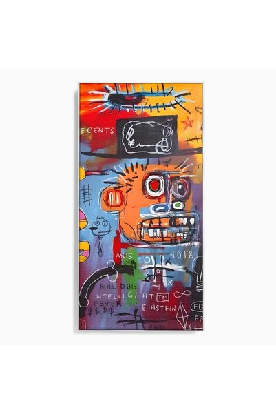Luxcanva Tablou Canvas Inteligenta Artificiala 50x100 cm cu Rama Argintiu Bir...