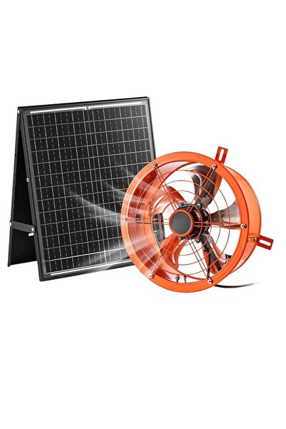 OMS Ventilator solar pentru mansarda, 300 mm diametru, debit 1529,1 m³ / h, Otel