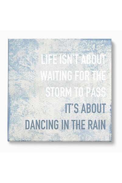 Luxcanva Tablou Canvas Dancing In The Rain 140x140 cm pe Sasiu Lemn Culori Da...