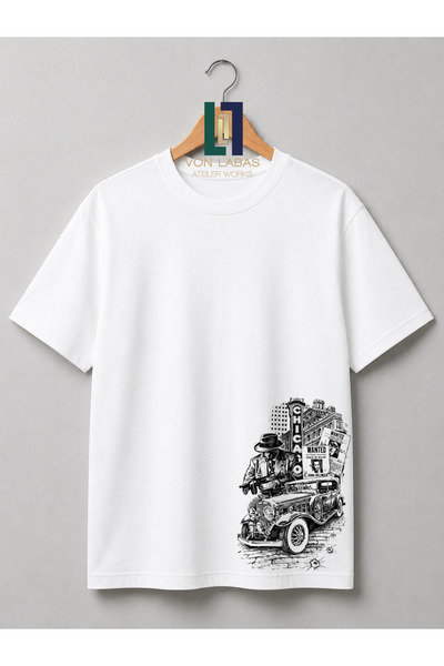 PANDORICA Al Kapone retro gangsterska majica sa printom, premium unisex