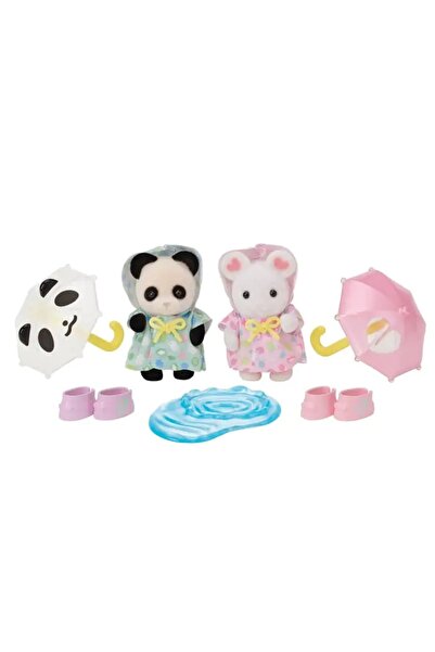 Epoch Sylvanian Families - Prieteni din Grădiniță - Duo pentru o zi ploioasă