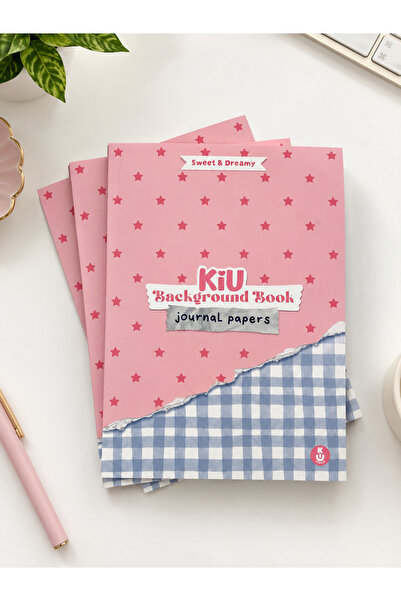 Kiu Studio Kiu Desenli Arka Plan Defteri | Sweet & Dreamy