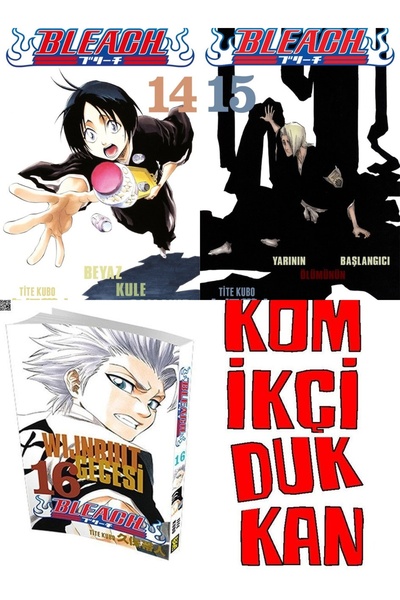 Gerekli Şeyler Yayıncılık BLEACH 14-15-16 SET (KD 3 KİTAP GEREKLİ ŞEYER MANGA SET - AYRAÇ HEDİYELİ)