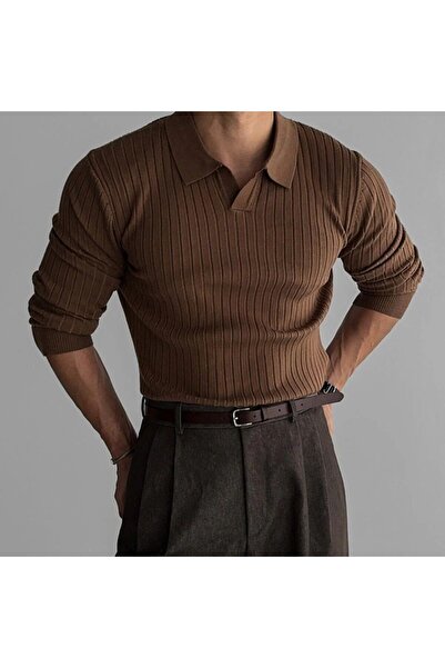 blucombin Men's Knitwear Knitted Seasonal Sweater Regular Medium Thickness