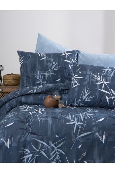 Marka Poplin 100% Cotton Double Bedding Set Palmera