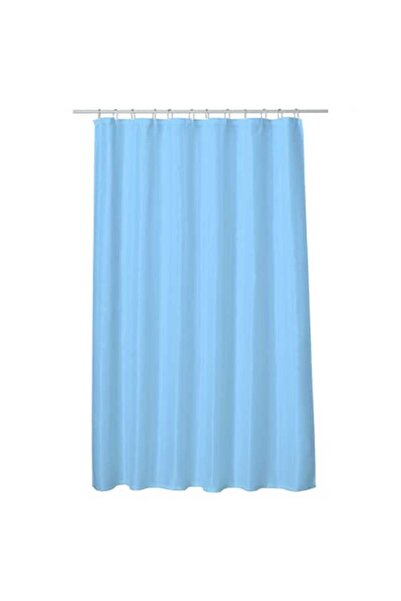 odjas Perdea de duș, albastră, material textil texturat tip waffle - moale, i...