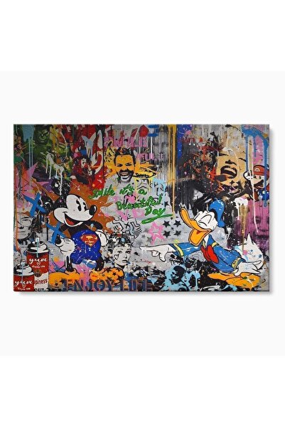 Luxcanva Tablou Canvas Smile! 150x100 cm pe Sasiu Lemn Decorativ Camera Copil...