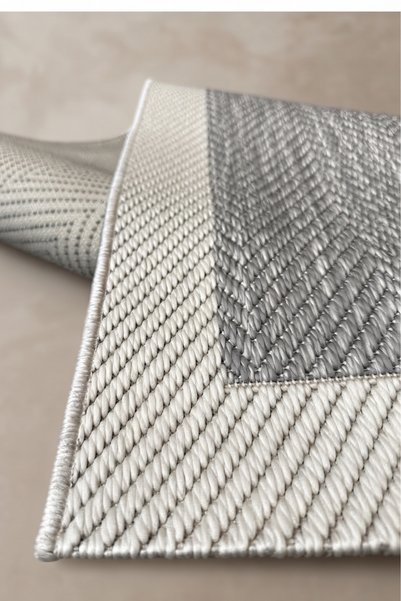 Anatolian Carpet Store Sisal Dokuma Hav Vermez, Leke Tutmaz, Robot Süpürgeye Uygun Modern Gri Halı