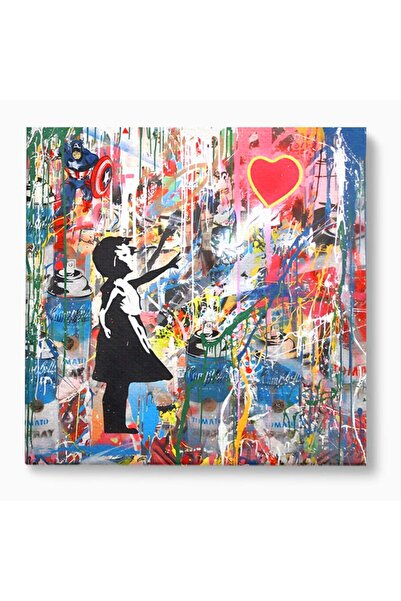 Luxcanva Tablou Canvas Happy Child 50x50 cm pe Sasiu Lemn Decorativ Dormitor ...