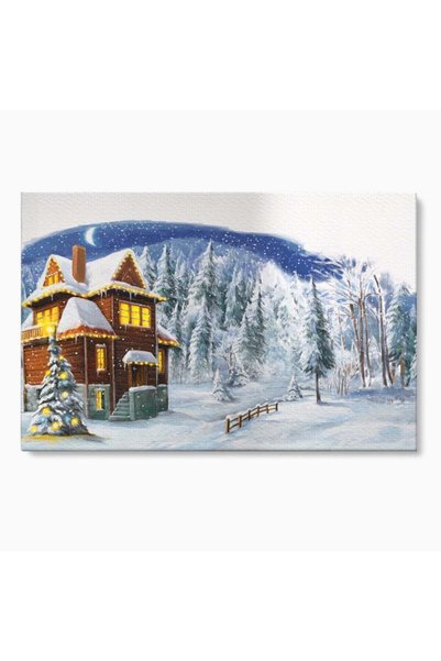 Luxcanva Tablou Canvas Peisaj De Poveste cm pe Sasiu Lemn Decorativ Living Pe...