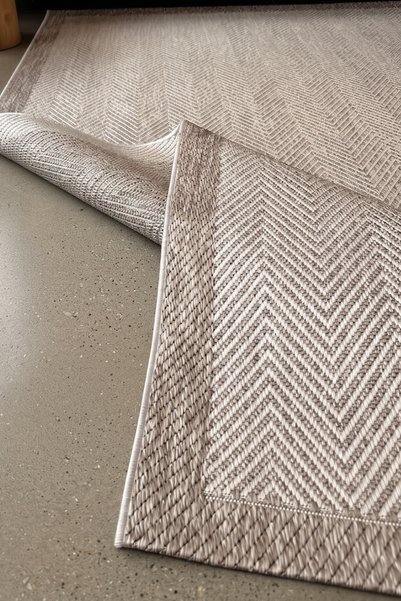 Anatolian Carpet Store Sisal Dokuma Hav Vermez, Leke Tutmaz, Robot Süpürgeye Uygun Modern Krem Halı